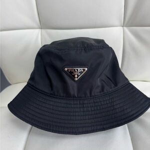 Prada Classic Black Bucket Hat